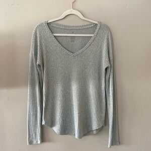 american eagle soft & sexy rib long sleeve